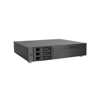 iStarUSA D-230HB-DT 2U Compact 3x 3.5" Bay Hotswap microATX Desktop Chassis