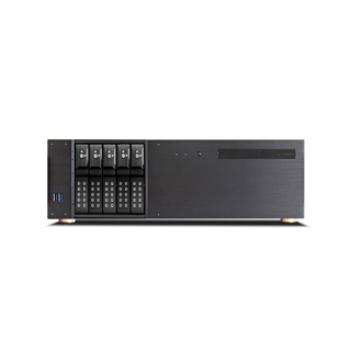 iStarUSA D-350HN-DT 3U Compact 5x3.5" Bay Trayless Hotswap microATX Desktop Chassis