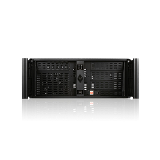 iStarUSA D-400-50R8PD2 4U Compact Stylish Rackmount Chassis with 500W Redundant Power Supply