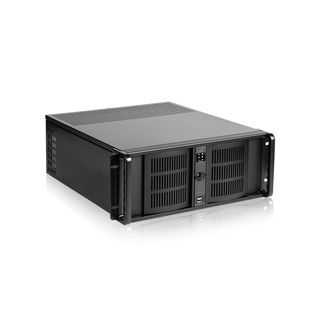 iStarUSA D-406-55R8P 4U Compact Stylish Rackmount Chassis with 550W Redundant Power Supply