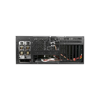 iStarUSA D-407L-500R8PD8 4U High Performance Rackmount Chassis with 500W Redundant Power Supply