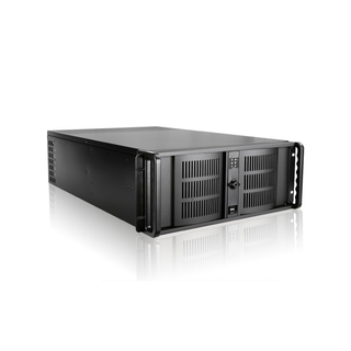 iStarUSA D-407P-50R8PD2 4U Compact Stylish Rackmount Chassis with 500W Redundant Power Supply