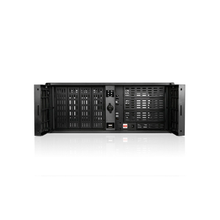 iStarUSA D-407P-80R3N 4U Compact Stylish Rackmount Chassis with 800W Redundant Power Supply