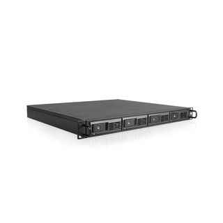 iStarUSA DAGE104UTL-MS 1U 4-bay 3.5" SAS/SATA 6.0Gb/s miniSAS SFF8088 JBOD Trayless Hotswap Rackmount Chassis 150W PSU