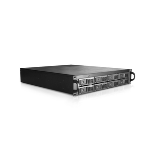 iStarUSA DAGE208UTL-2MS 2U 8-bay 3.5" SAS/SATA 6.0Gb/s miniSAS SFF8088 JBOD Trayless Rackmount Chassis 500W PSU