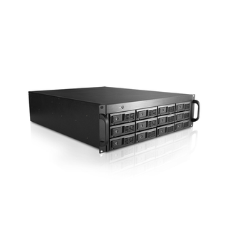 iStarUSA DAGE312UTL-3MS 3U 12-bay 3.5" SAS/SATA 6.0Gb/s miniSAS SFF8088 JBOD Trayless Rackmount Chassis 500W PSU