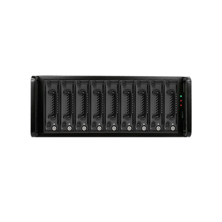 iStarUSA DAGE409U40TG5-PM 4U 9-bay SATA 6.0Gb/s eSATA Port Multiplier Hotswap JBOD Chassis 500W PSU