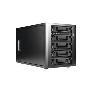 iStarUSA DAGE540TG5-PM 5-bay SATA 6.0 Gb/s eSATA-Port Multiplier Hotswap JBOD Enclosure 250W PSU