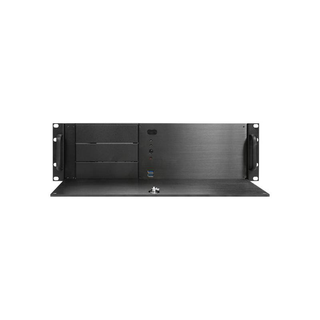 iStarUSA DN-300-40R8P 3U 5.25" 3-Bay Compact microATX Chassis with 400W Redundant Power Supply