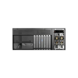 iStarUSA DN-400-50R8PD8 4U 5.25" 4-Bay Compact ATX Chassis with 500W Redundant Power Supply