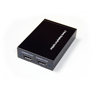 Bytecc DPSP102 1X2 DisplayPort 1.2a 4K2K Powered Splitter, Support MST, HBR2, 3D Formats and GTC Assist (DP++)