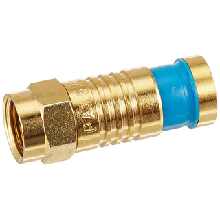 Platinum Tools 18004 F RG6Q Compression, Gold Plated, 100-Pack