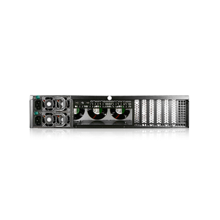 iStarUSA E-204L-75S2UP8G 2U E-ATX 4 x 5.25" Bays Rackmount Chassis with 750W Redundant Power Supply