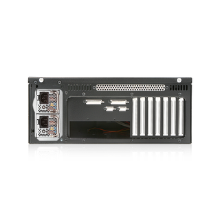 iStarUSA E-40-50R8PD2 4U Rugged 15" Compact Rackmount Chassis with 500W Redundant Power Supply