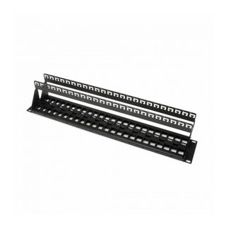 Platinum Tools 644-48SU Unloaded Patch Panel, 48 Port, Shielded