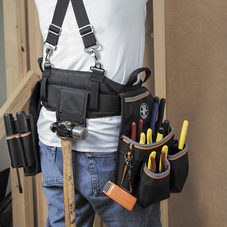 Klein Tools 55428 Tradesman Pro Electrician's Tool Belt, Large