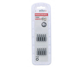 Wiha Tools 71515 T15 x 38mm TORX® Insert Bit, 10 Pack