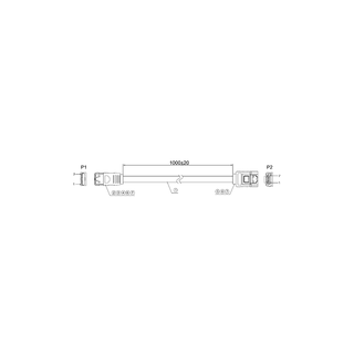 iStarUSA K-ES2SAL-1M eSATA to SATA External 1 meter Cable