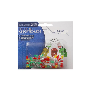 Velleman K/LED1 80 Assorted L.E.D.s (Light Emitting Diodes)