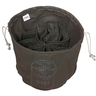 Klein Tools 5151 Ten-Compartment Drawstring Bag