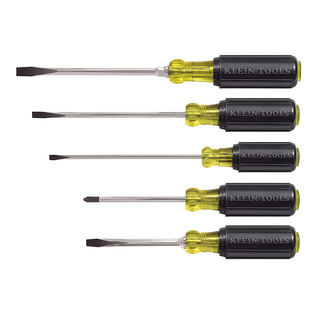 Klein Tools 85075 Cushion-Grip Screwdriver Set, 5 Piece