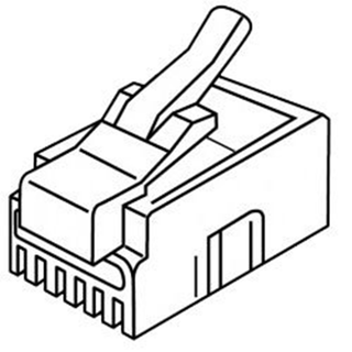 Platinum Tools 106103J RJ-22 (4P4C), Flat-Stranded. 100/Jar.(Pack of 100)