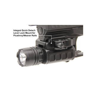 UTG LT-ELP223Q-A UTG 400 Lumen Compact LED Weapon Light with QD Lever Lock