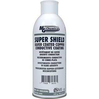 Mg Chemicals 843AR-340G Super Shield Silver Coated Copper Conductive Coating, 12 oz Aerosol Can