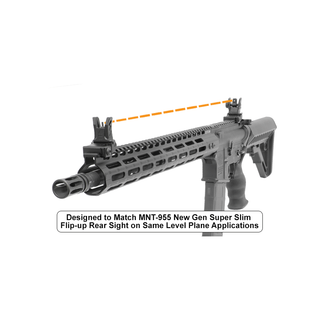 UTG MNT-755 Model 4 Low Profile Flip-up Front Sight for Handguard