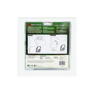 Syba OG-AUD63083 Cruiser XB210-I BASS QUAKE Stereo Gaming Headset with Detachable Boom Mic for XBOX 360