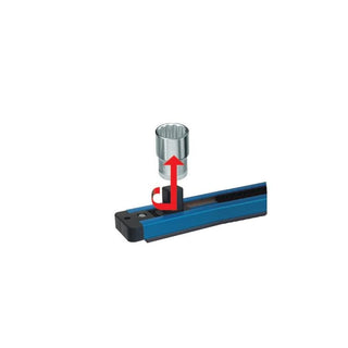 Gedore 1761102 SL 1916 Tool Holding Rail 1/2", Magnetic, 580 mm