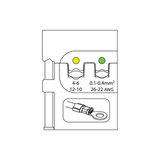 Gedore 1830562 Module Insert For Insulated terminals 0.5-1.5/1.5-2.5