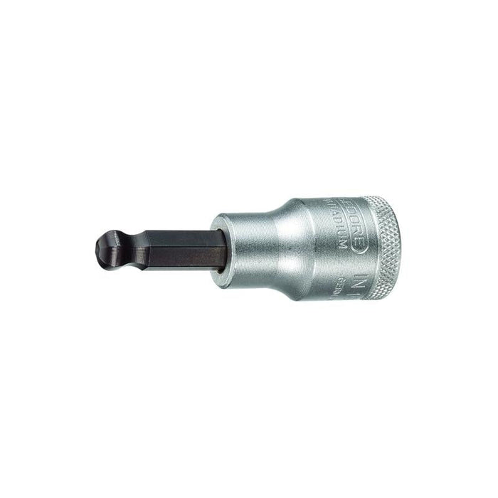 Gedore 2219395 Screwdriver Bit Socket 1/2 Inch Ball-End in-Hex 10 mm