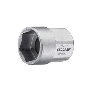 Gedore 2225913 Socket 1/2 Inch Short 17 mm