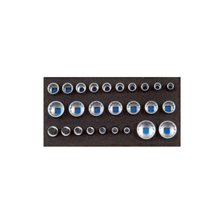 Gedore 2308916 Socket Set 1/2 Inch, UD Profile, In 1/3 Check-Tool Module