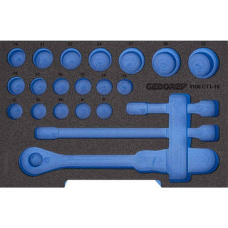 Gedore 2927276 Foam insert 2/2 L-BOXX 136, empty