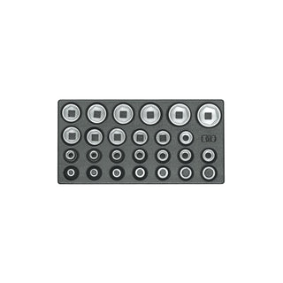 Gedore 6626580 Socket set 1/2", hexagon, in 1/3 ES tool module