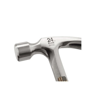 Estwing E3-22CR 22 Oz Hammer W/ Curved Claw , Shock Reduction Blue Vinyl Grip