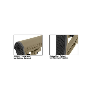 UTG RBUS2DMS PRO AR15 Ops Ready S2 Mil-spec Stock Only, FDE