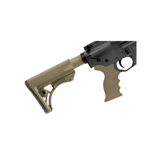 UTG RBUS3DMS PRO AR15 Ops Ready S3 Mil-spec Stock Only, FDE