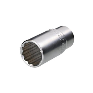 Wiha Tools 33765 12 Point - 3/8" Drive Deep Socket 22.0mm