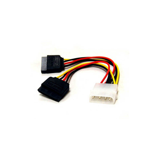 Bytecc SATA2-POWER 4 Pins Molex Connector to 2 Serial ATA Power Cable