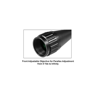 UTG SCP-U394AOIED 3-9X40 1" Hunter Scope,AO,36-color Mil-dot, Airgun Rings