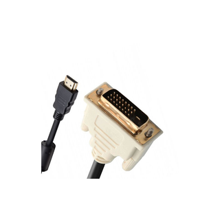 Syba SD-DVIHDMI-MM-6 6 ft DVI Dual Link to HDMI Male to Male Cable Gold Plated Connector