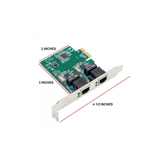 Syba SD-PEX24041 2 Port Gigabit Ethernet PCI-e x1 Network Card