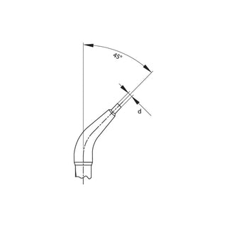 Gedore 2014963 Circlip Pliers For Internal Retaining Rings, Angled 45 Degrees
