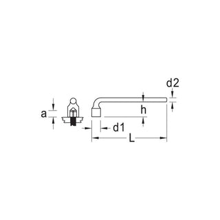 Gedore 6194930 Socket Wrench 10 mm