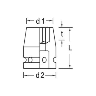 Gedore 6265540 Impact Socket 3/8 Inch TORX® E10