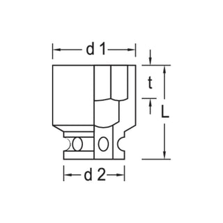 Gedore 6289990 Impact Socket 3/4 Inch , 18 mm
