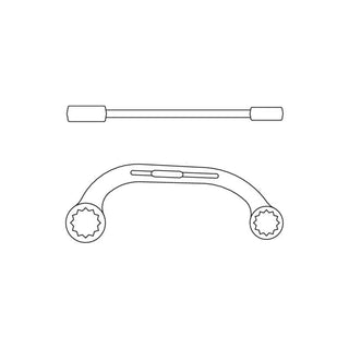 Gedore 6470120 Half-Moon Ring Spanner 13x17 mm